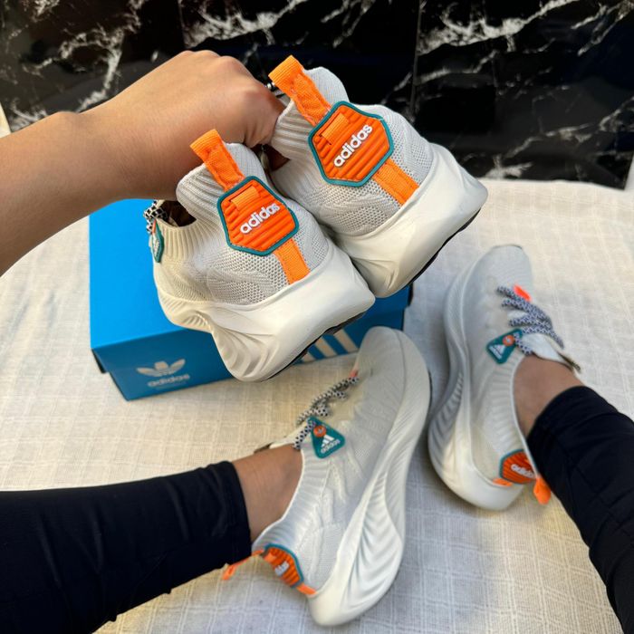 Adidas Knit Importado Off/Laranja