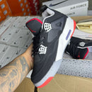 Jordan 4 Luxo Preto/Vermelho
