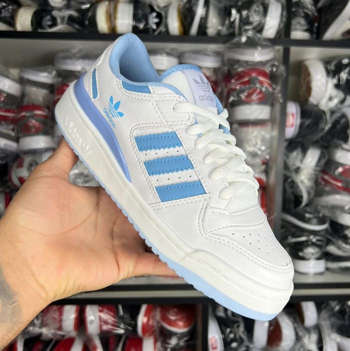 Adidas Fórum Low Bco Azu