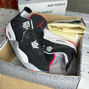 Jordan 4 Luxo Preto/Vermelho