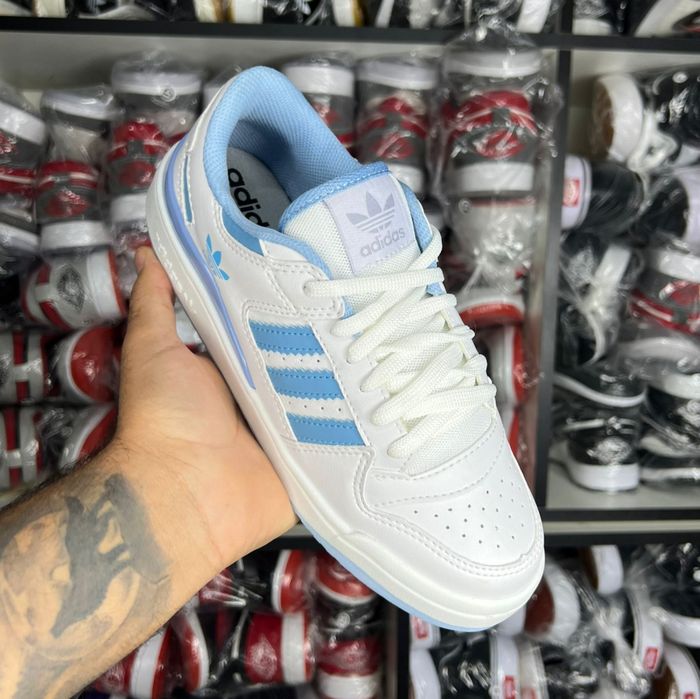 Adidas Fórum Low Bco Azu