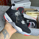 Jordan 4 Luxo Preto/Vermelho