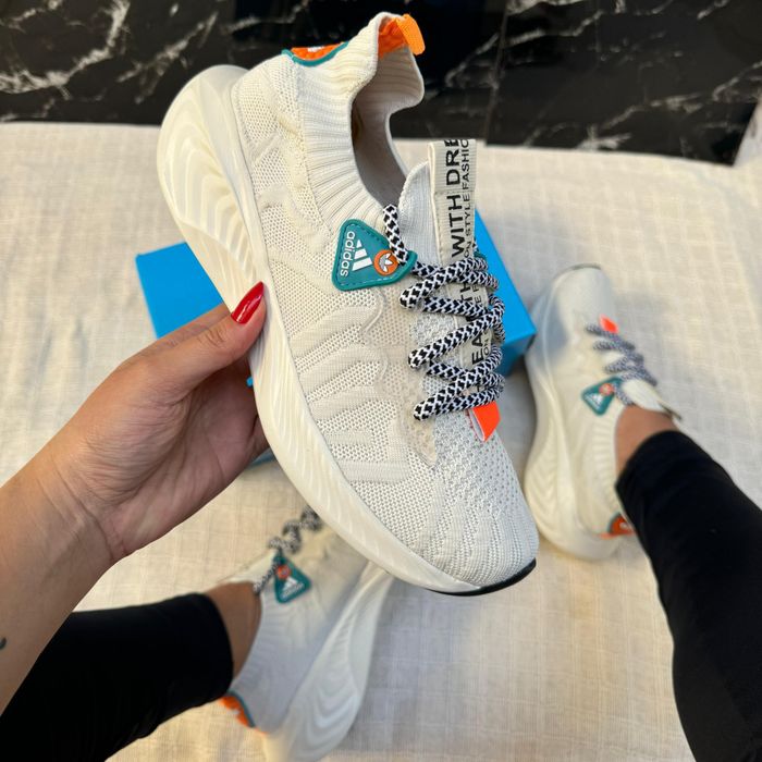 Adidas Knit Importado Off/Laranja