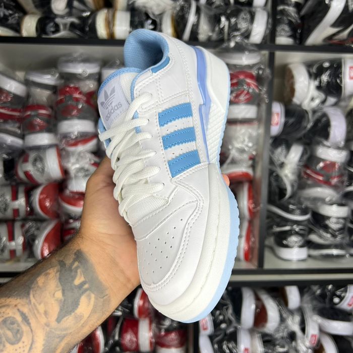 Adidas Fórum Low Bco Azu