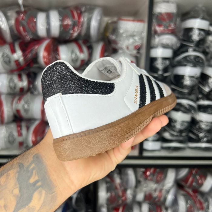 Adidas Samba Bco Preto Brilho